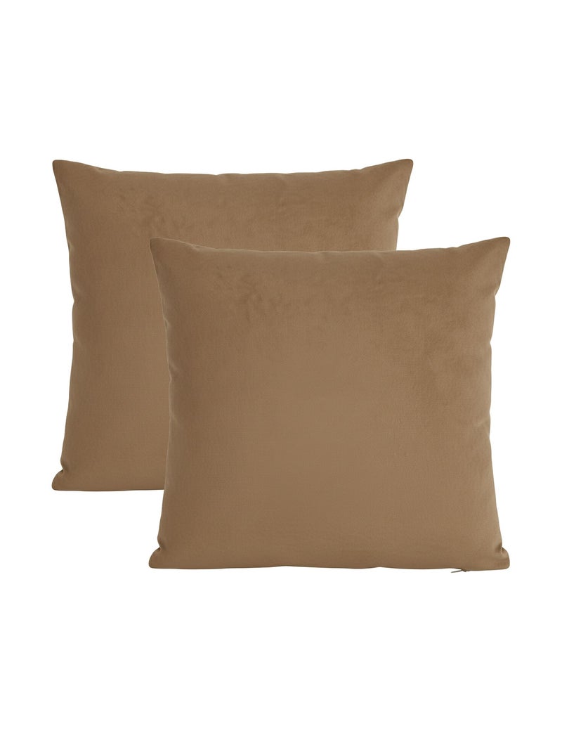 Becquet - Housse de coussin ROYALE en polyester Marron noisette - Kiabi