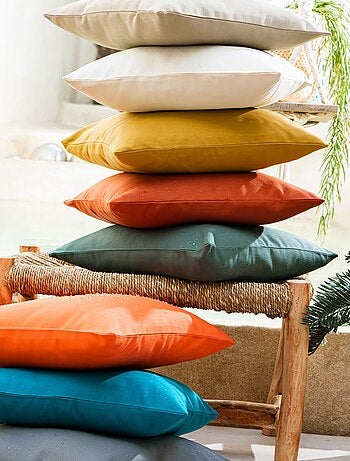 Becquet - Housse de coussin TOILE D'EXTERIEUR en polyester