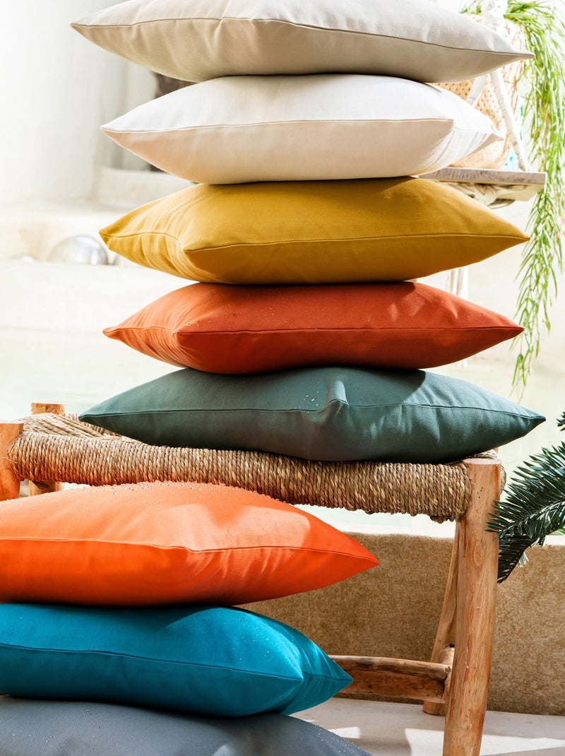 Becquet - Housse de coussin TOILE D'EXTERIEUR en polyester Bleu foncé - Kiabi