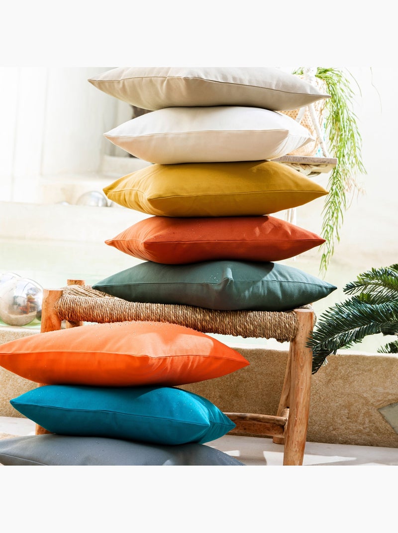 Becquet - Housse de coussin TOILE D'EXTERIEUR en polyester Vert kaki - Kiabi