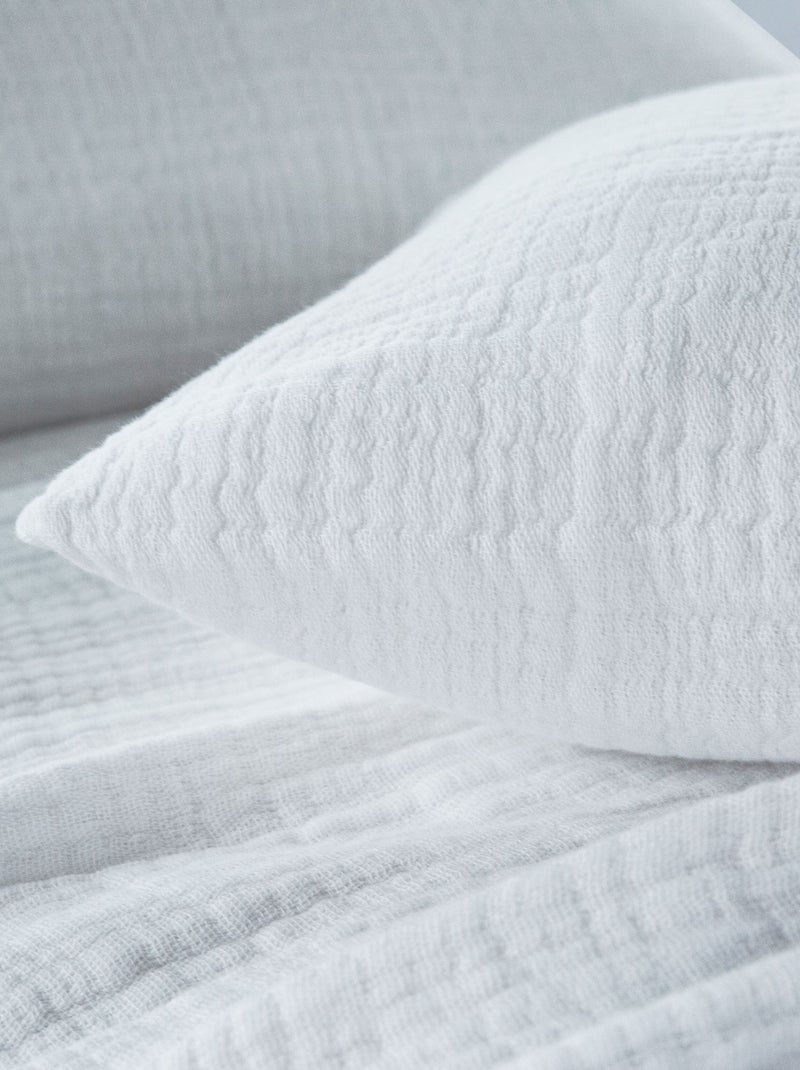 Becquet - Housse de coussin WELLS en coton Blanc - Kiabi