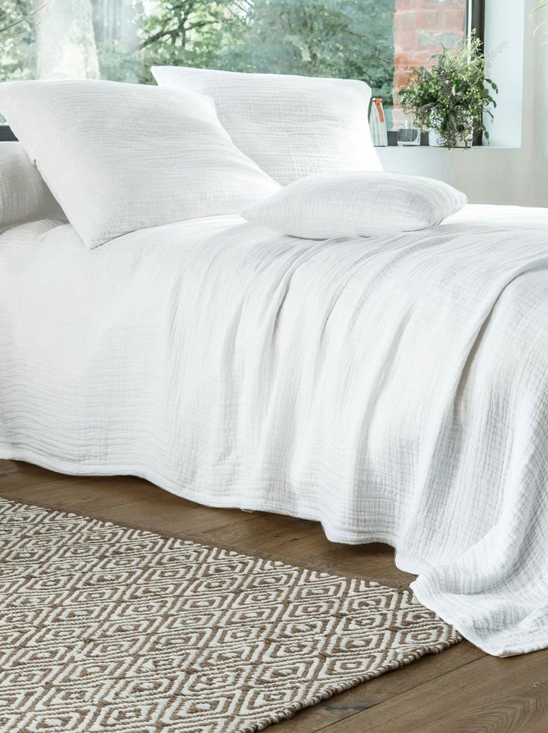 Becquet - Housse de coussin WELLS en coton Blanc - Kiabi