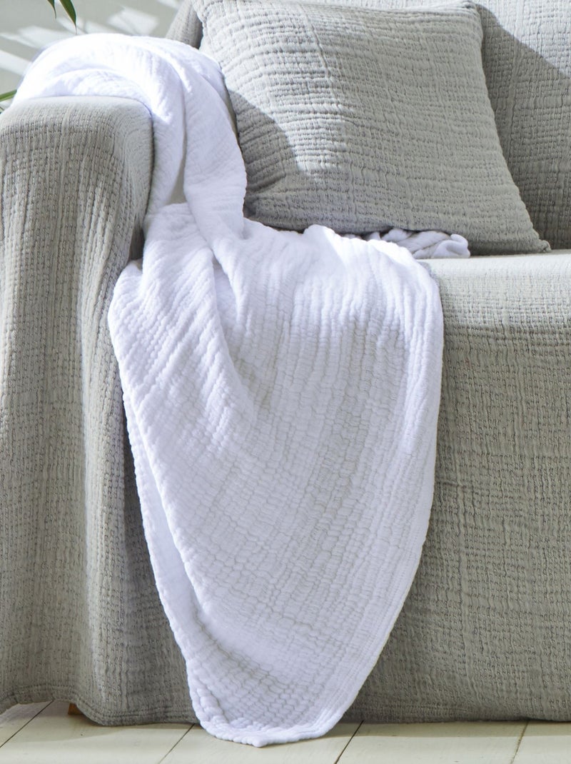 Becquet - Housse de coussin WELLS en coton Blanc - Kiabi