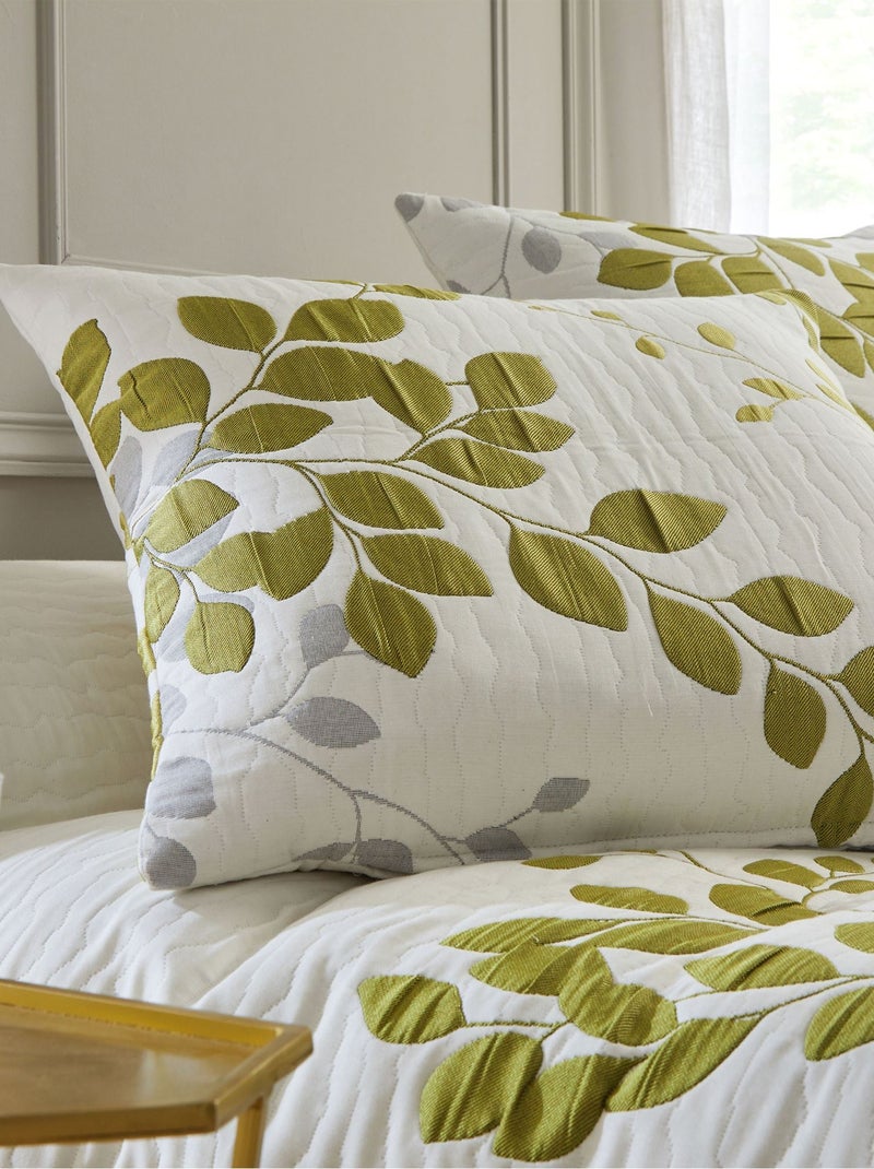 Becquet - Housse d'oreiller FANNY en polyester Vert - Kiabi