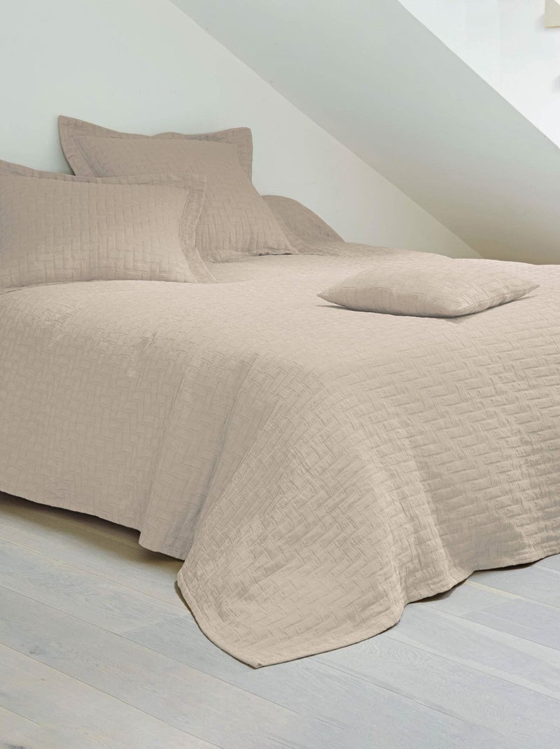 Becquet - Housse d'oreiller LADRI en coton Beige - Kiabi