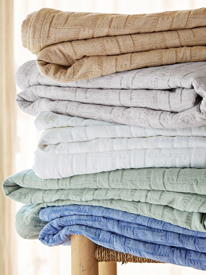 Becquet - Housse d'oreiller LADRI en coton Bleu - Kiabi