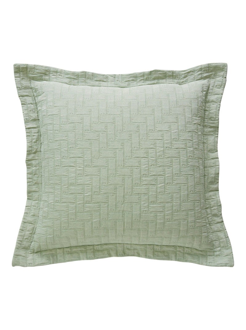 Becquet - Housse d'oreiller LADRI en coton Vert - Kiabi