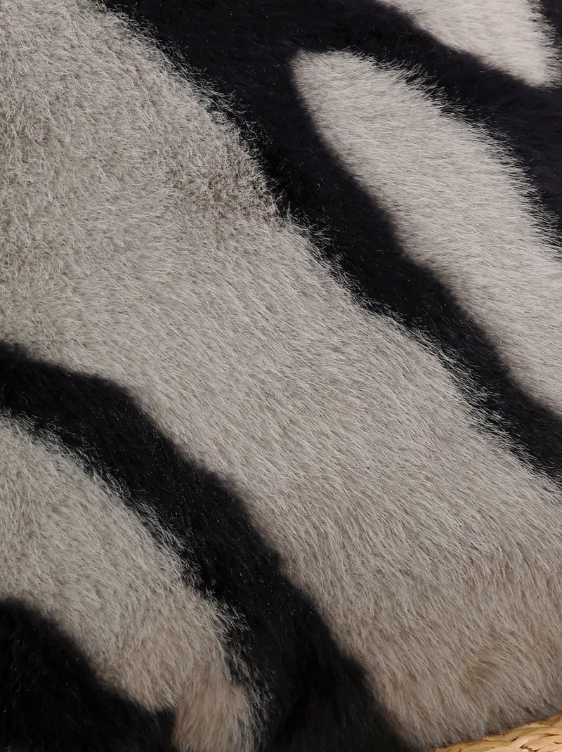 Becquet - Housse d'oreiller ZEBRU en polyester Noir - Kiabi