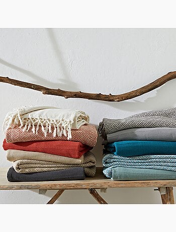 Becquet - Jeté de canapé ERIS en coton