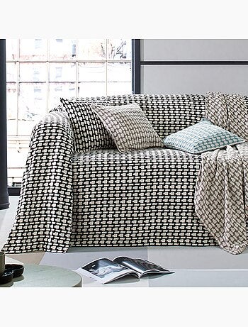 Becquet - Jeté de canapé MORGANS en coton