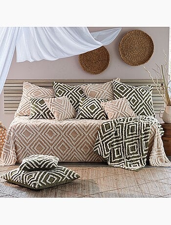 Becquet - Jeté de canapé TUFT MEDINA en coton