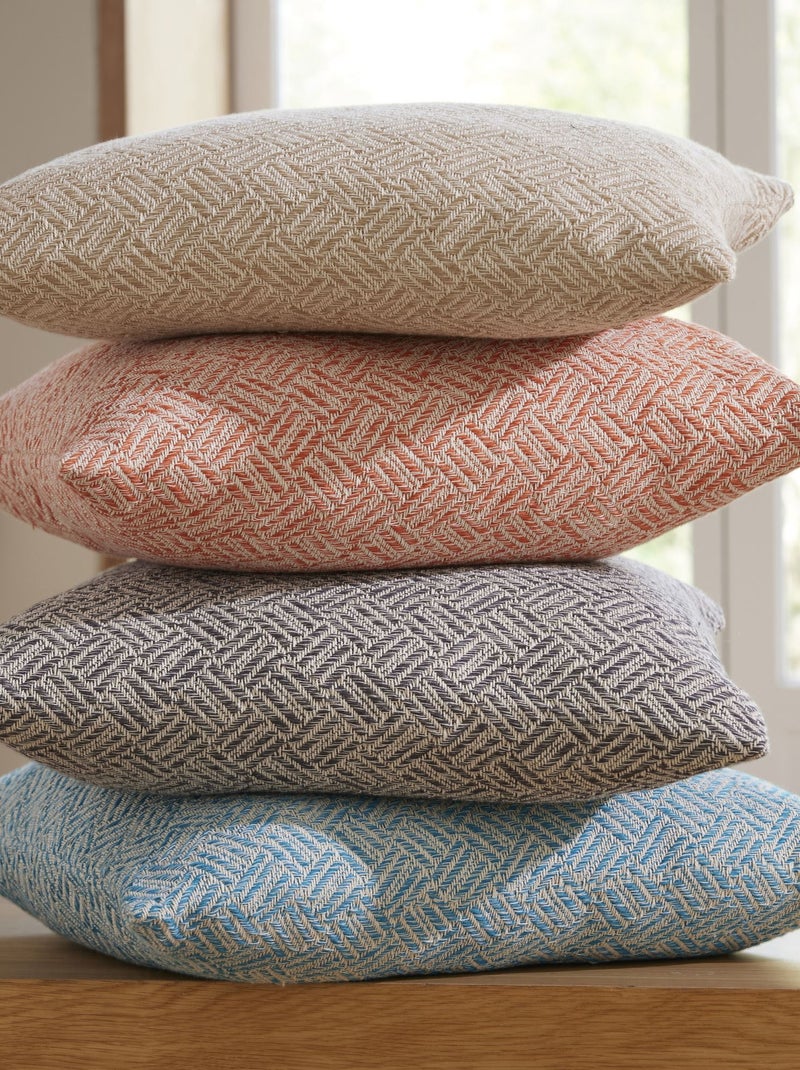 Becquet - Jeté de fauteuil ERIS en coton Beige - Kiabi