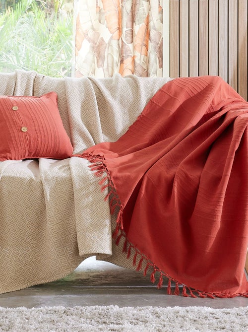 Becquet - Jeté de fauteuil ORION en coton - Kiabi