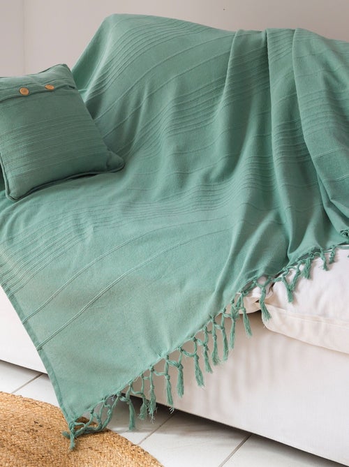 Becquet - Jeté de fauteuil ORION en coton - Kiabi