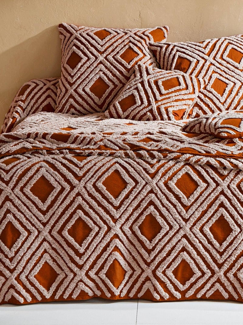 Becquet - Jeté de fauteuil TUFT MEDINA en coton Terracotta - Kiabi