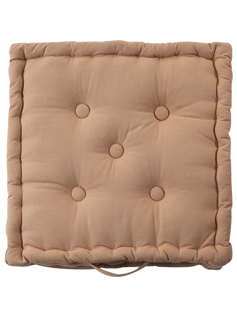 Becquet - Lot de 2 coussin matelas ISIS en coton Beige - Kiabi