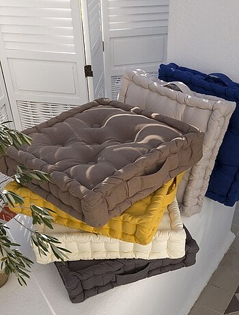 Becquet - lot de 2 coussin matelas isis en coton