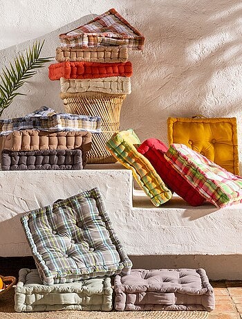 Becquet - lot de 2 coussin matelas isis en coton