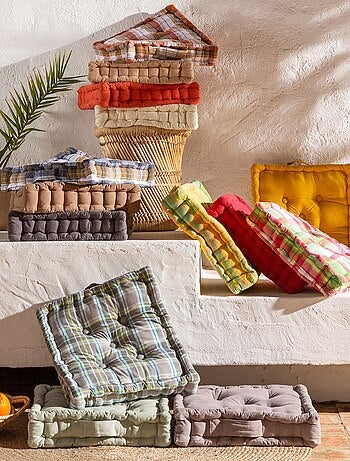 Becquet - lot de 2 coussin matelas isis en coton