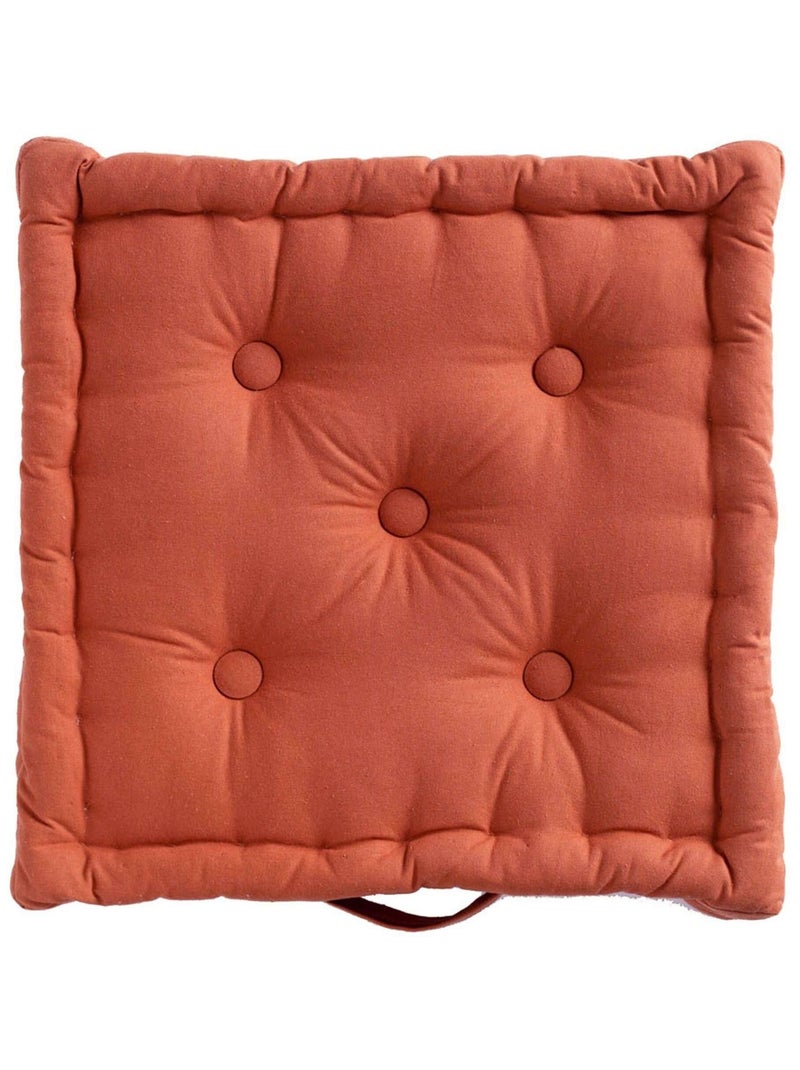 Becquet - Lot de 2 coussin matelas ISIS en coton Rouge brique - Kiabi