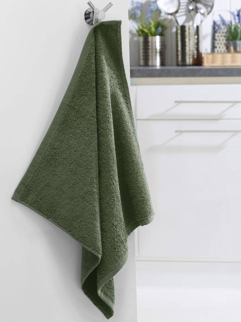 Becquet - Lot de 2 essuie-mains PRATIK en coton Vert olive - Kiabi