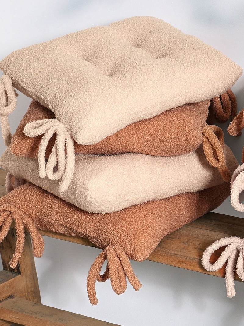 Becquet - Lot de 2 galette FIDELI en acrylique Beige foncé - Kiabi