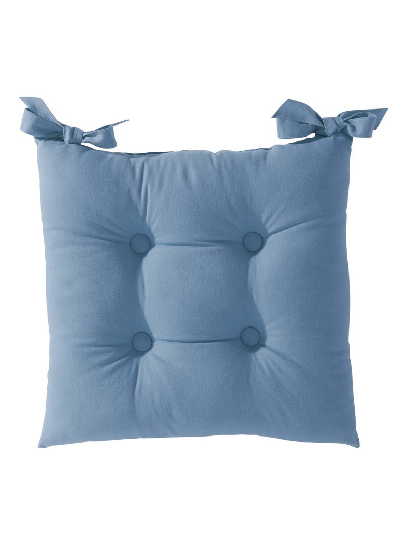 Becquet - Lot de 2 galette LOAN en coton Bleu denim - Kiabi