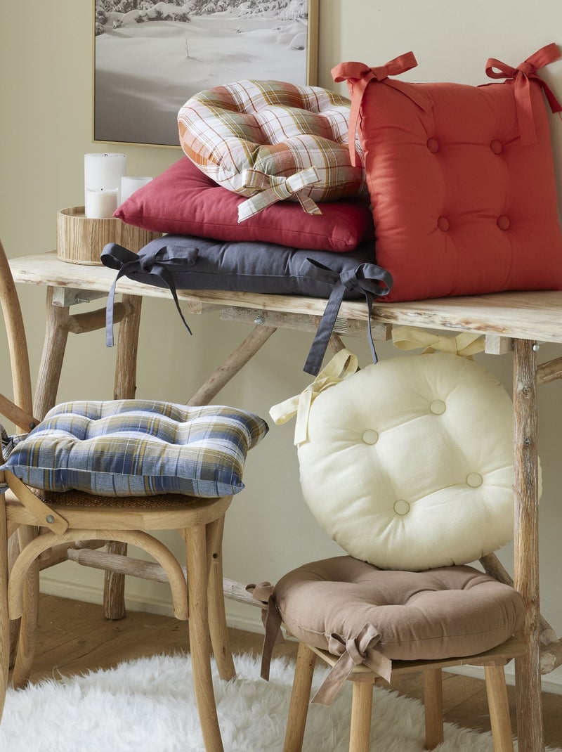 Becquet - Lot de 2 galette LOAN en coton Bleu foncé - Kiabi