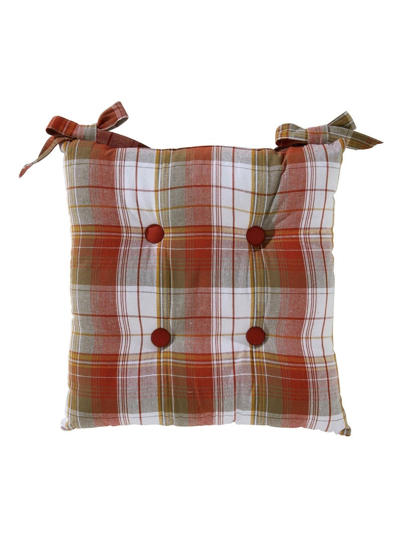 Becquet - Lot de 2 galette LOAN en coton Terracotta - Kiabi