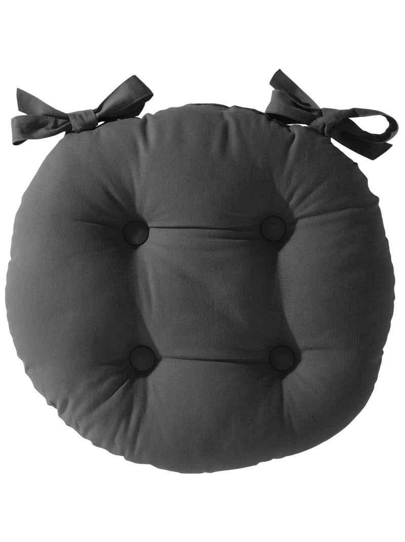 Becquet - Lot de 2 galette LOLI en coton Gris foncé - Kiabi