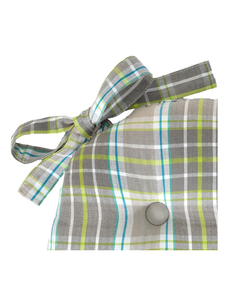 Becquet - Lot de 2 galette LOLI en coton Gris perle - Kiabi