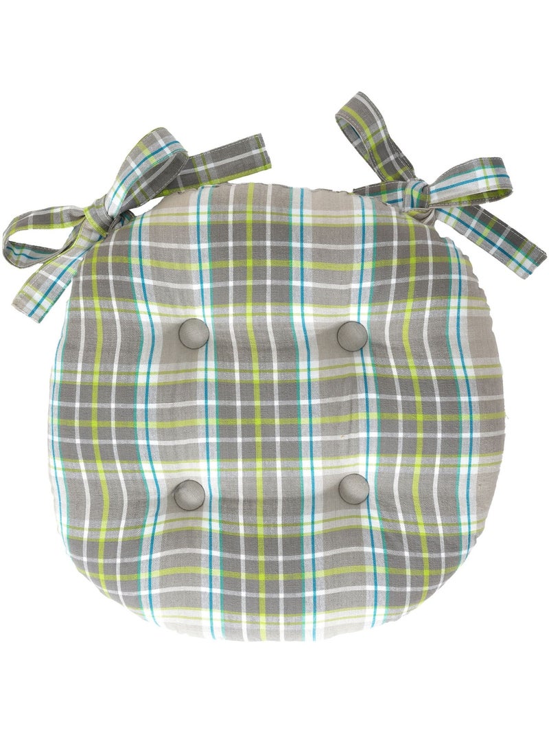 Becquet - Lot de 2 galette LOLI en coton Gris perle - Kiabi