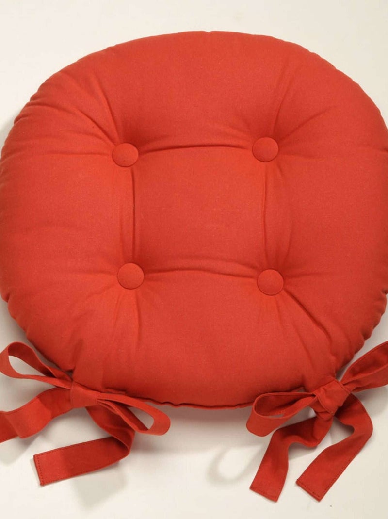 Becquet - Lot de 2 galette LOLI en coton Rouge brique - Kiabi