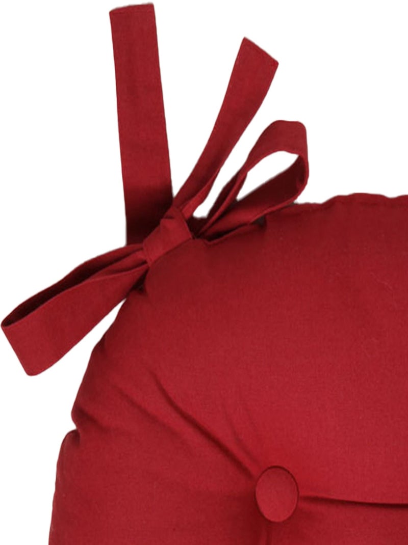 Becquet - Lot de 2 galette LOLI en coton Rouge cerise - Kiabi