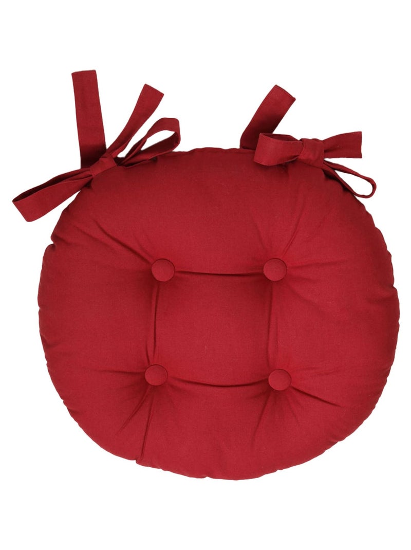 Becquet - Lot de 2 galette LOLI en coton Rouge cerise - Kiabi