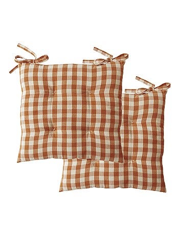 Becquet - Lot de 2 galette VICHY en coton