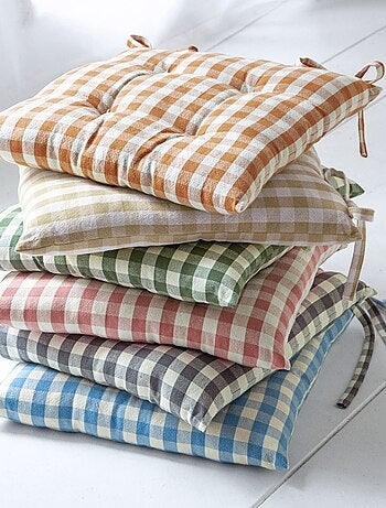 Becquet - Lot de 2 galette VICHY en coton