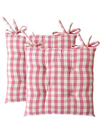 Becquet - Lot de 2 galette VICHY en coton