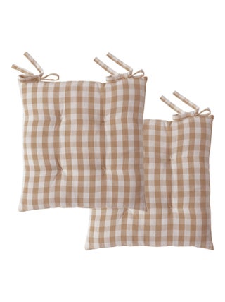 Becquet - Lot de 2 galette VICHY en coton