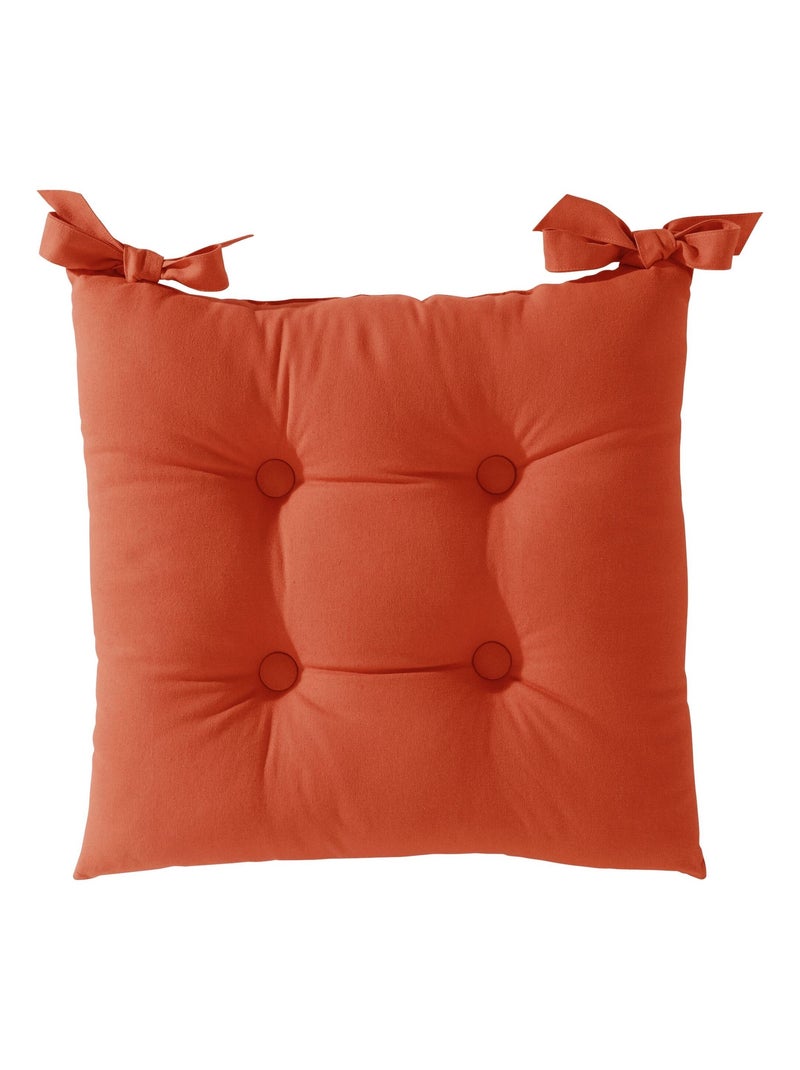 Becquet - Lot de 2 Galettes LOAN en coton Rouge brique - Kiabi