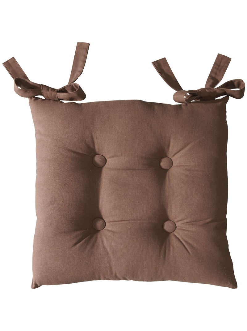 Becquet - Lot de 2 Galettes LOAN en coton Taupe - Kiabi