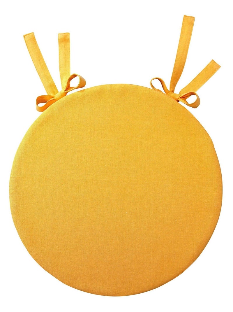 Becquet - Lot de 2 Galettes PANGA en coton Jaune foncé - Kiabi