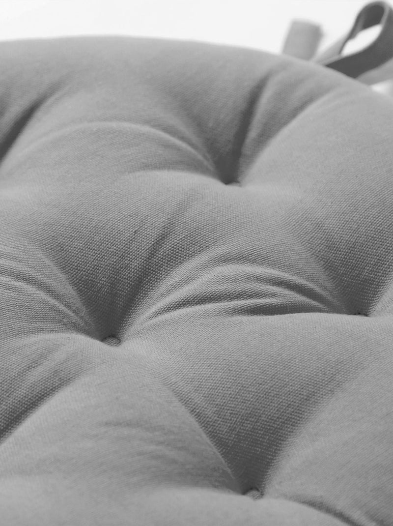 Becquet - Lot de 2 Galettes SEIZO en coton Gris Argenté - Kiabi