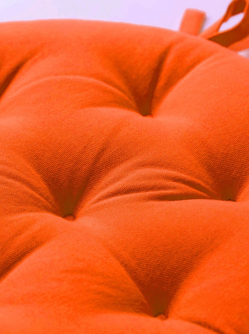 Becquet - Lot de 2 Galettes SEIZO en coton Orange mandarine - Kiabi