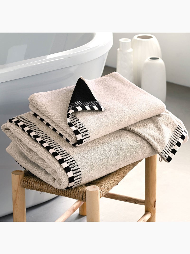 Becquet - lot de 2 gant de toilette bianco en coton Beige - Kiabi