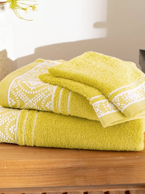 Becquet - Lot de 2 gant de toilette BYSANTINE en coton - Kiabi