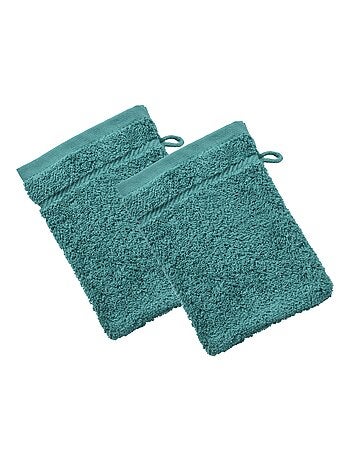 Becquet - Lot de 2 gant de toilette CLAIRE en coton