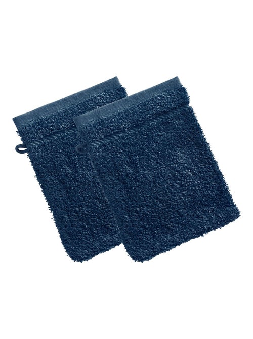 Becquet - Lot de 2 gant de toilette CLAIRE en coton - Kiabi