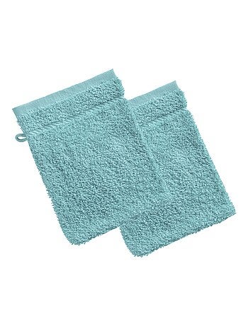 Becquet - Lot de 2 gant de toilette CLAIRE en coton