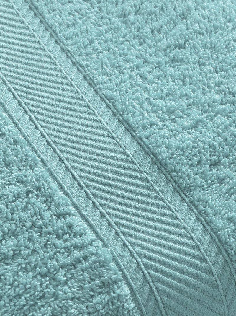 Becquet - Lot de 2 gant de toilette CLAIRE en coton Bleu turquoise - Kiabi